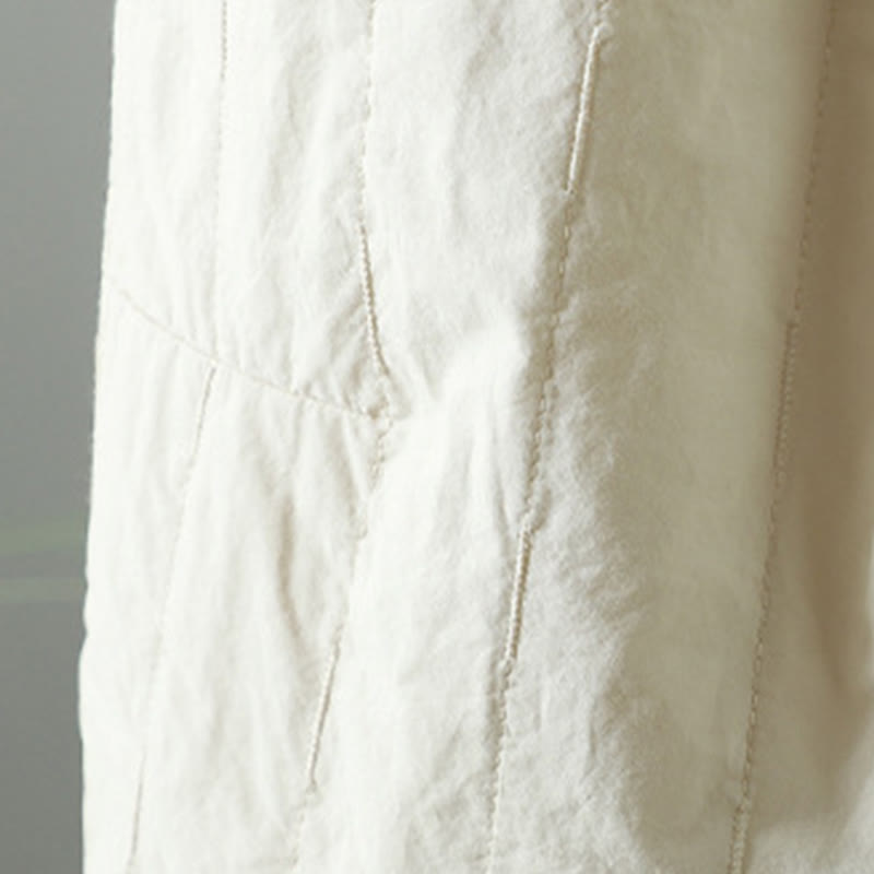 Pantaloni harem invernali da donna in cotone alla caviglia con tasche, Buddha Stones - image 15