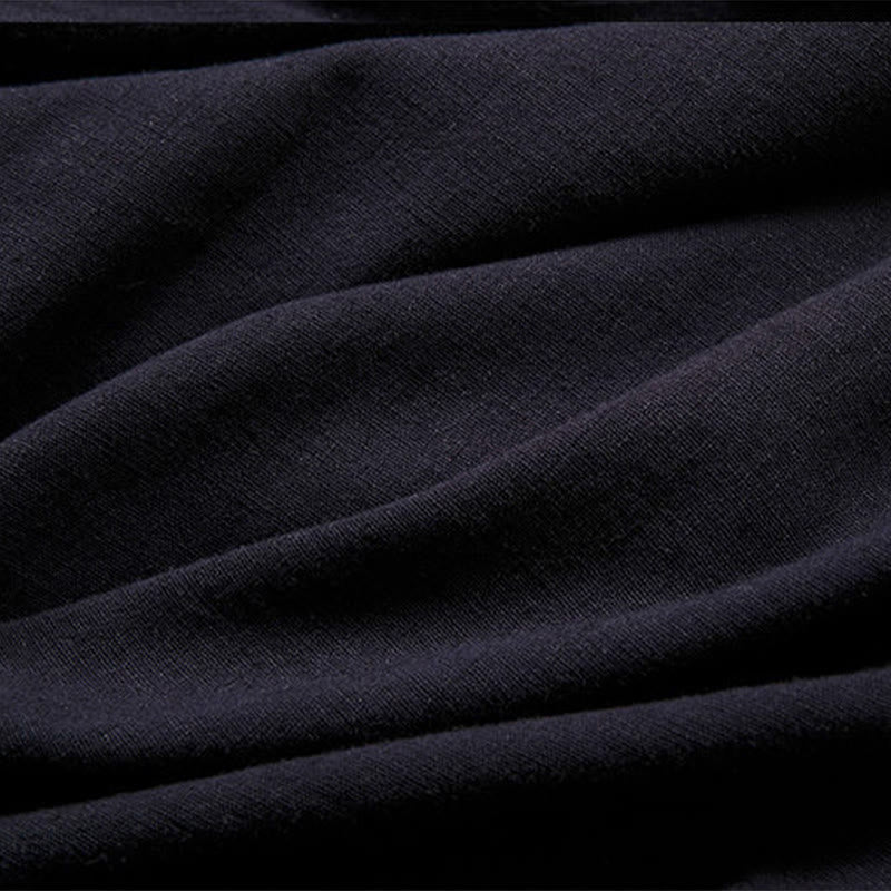 Giacca da uomo Buddha Stones in cotone e lino con maniche lunghe e design semplice, aperta sul davanti - image 7