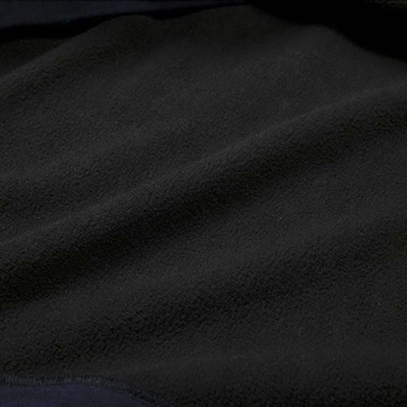 Giacca-camicia da uomo in cotone e lino con maniche lunghe e fodera in pile, con bottoni in jacquard Buddha Stones - image 7