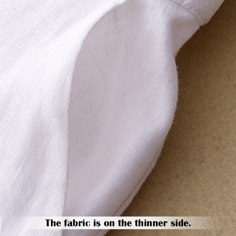 Pantaloni da donna in lino con gamba larga, Buddha Stones, casual, estivi, dal design semplice, con tasche con cerniera - image 8