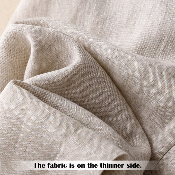 Pantaloni da donna in lino con gamba larga, Buddha Stones, casual, estivi, dal design semplice, con tasche con cerniera - image 14