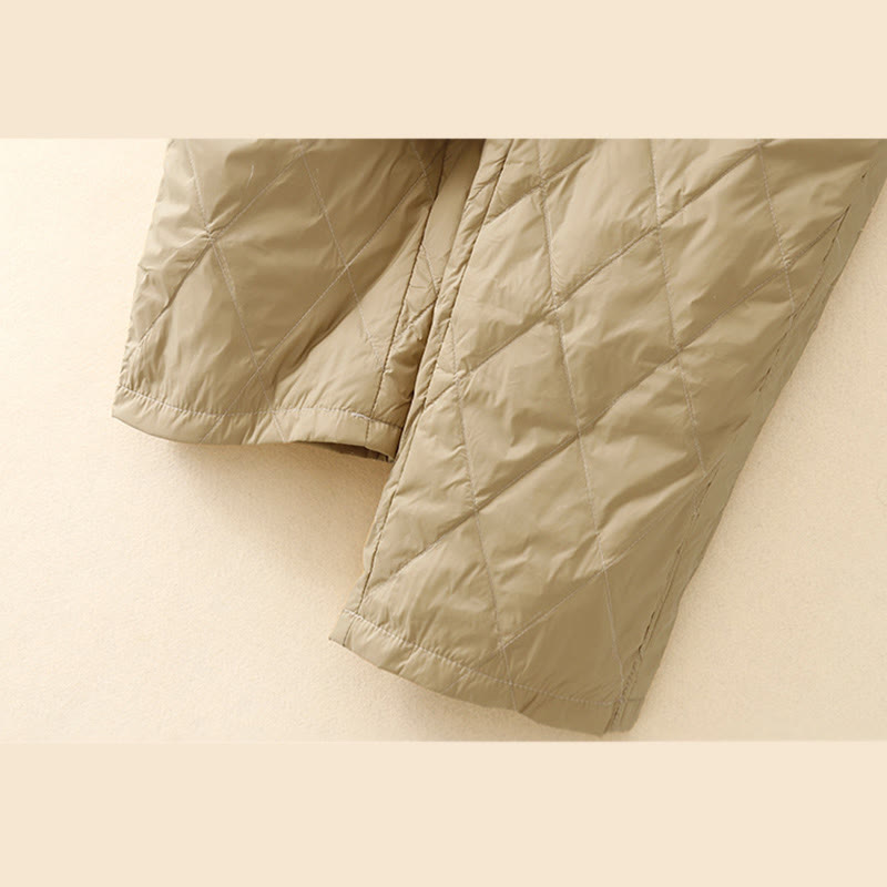 Pantaloni larghi in cotone da donna con tasche e coulisse a vita alta, stile casual, motivo Buddha Stones - image 4