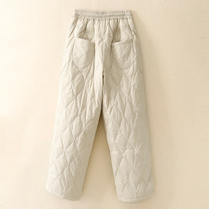 Pantaloni larghi in cotone da donna con tasche e coulisse a vita alta, stile casual, motivo Buddha Stones - image 9