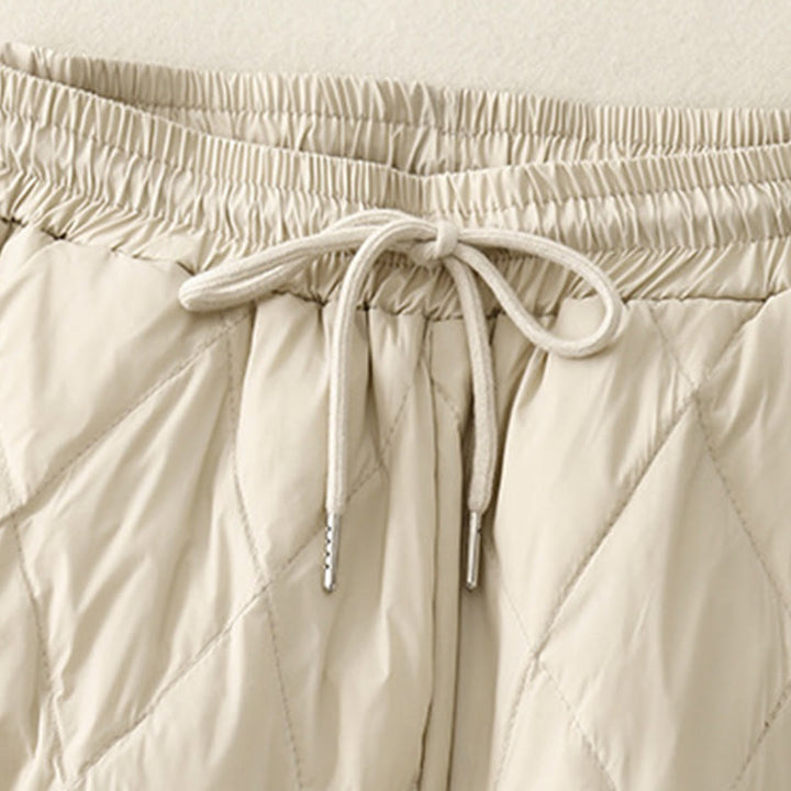 Pantaloni larghi in cotone da donna con tasche e coulisse a vita alta, stile casual, motivo Buddha Stones - image 12