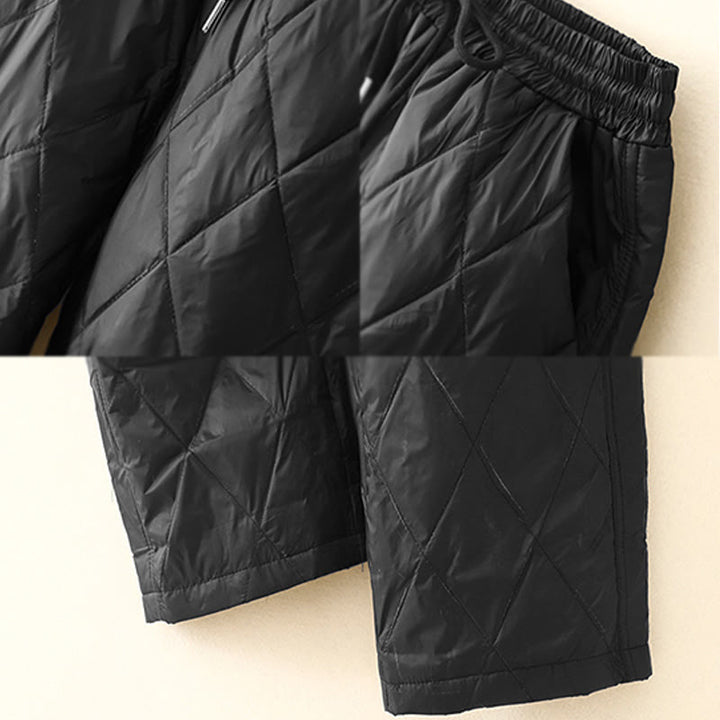 Pantaloni larghi in cotone da donna con tasche e coulisse a vita alta, stile casual, motivo Buddha Stones - image 7