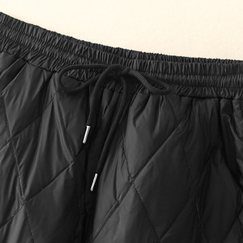 Pantaloni larghi in cotone da donna con tasche e coulisse a vita alta, stile casual, motivo Buddha Stones - image 6