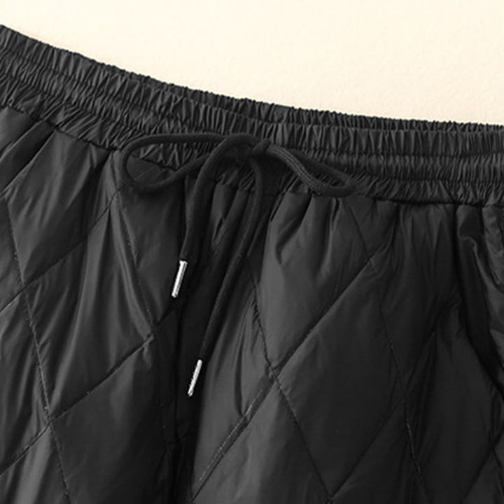 Pantaloni larghi in cotone da donna con tasche e coulisse a vita alta, stile casual, motivo Buddha Stones - image 6