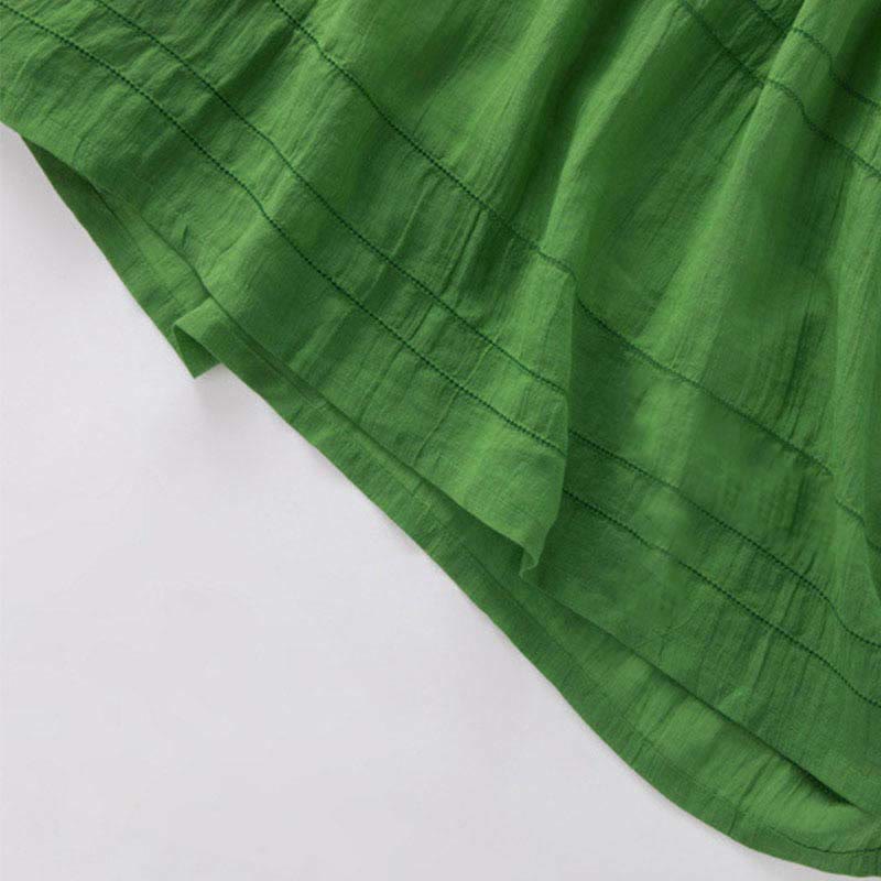 Abito midi estivo in cotone con scollo a V e maniche corte, motivo Buddha Stones - image 6