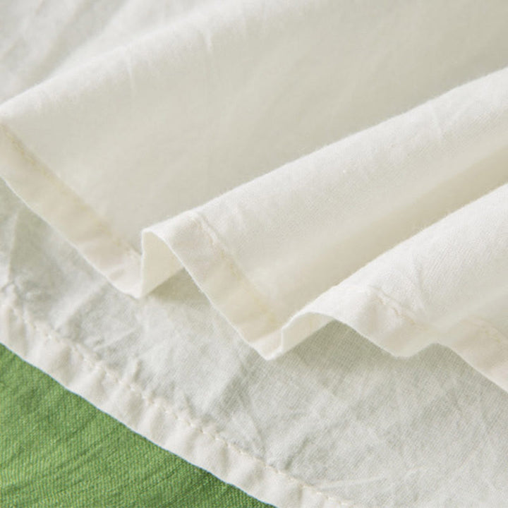 Abito midi estivo in cotone con scollo a V e maniche corte, motivo Buddha Stones - image 37