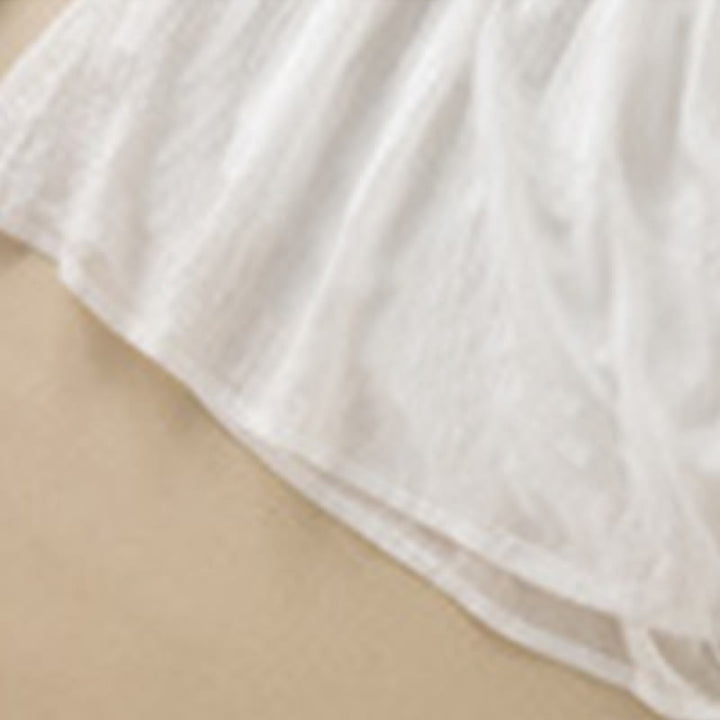 Abito midi estivo in cotone con scollo a V e maniche corte, motivo Buddha Stones - image 27