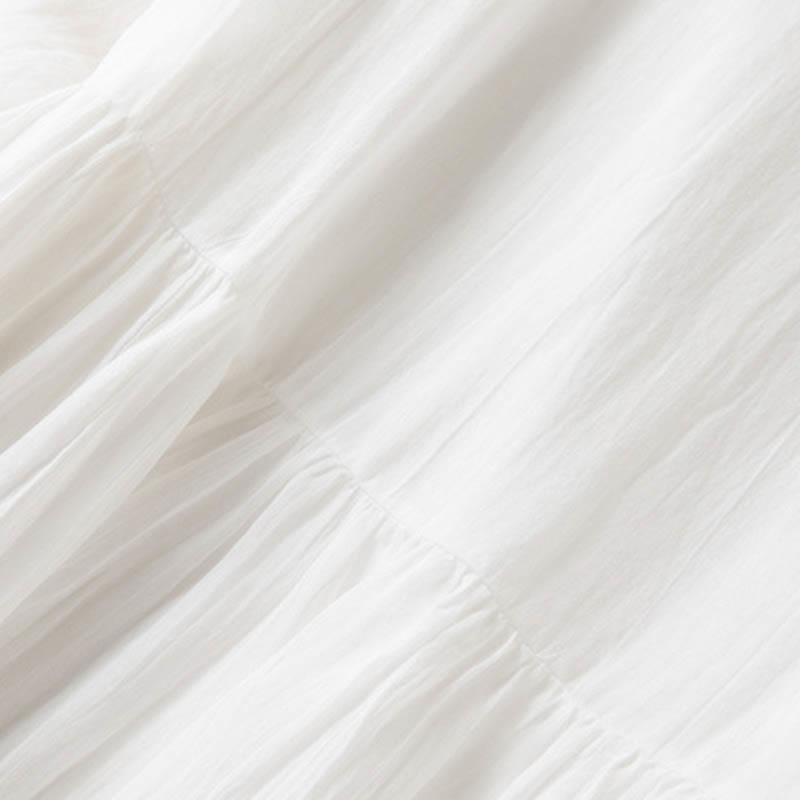 Abito midi estivo in cotone con scollo a V e maniche corte, motivo Buddha Stones - image 21