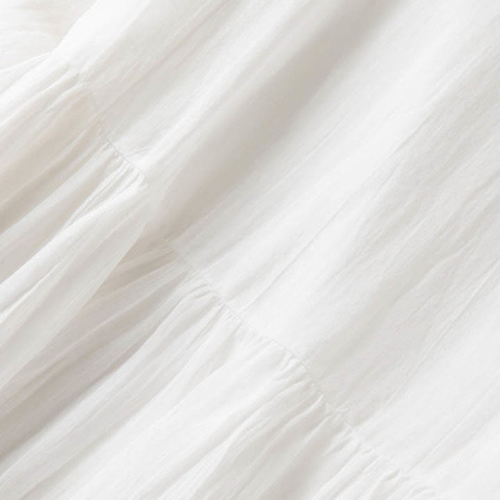 Abito midi estivo in cotone con scollo a V e maniche corte, motivo Buddha Stones - image 21