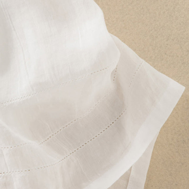 Abito midi estivo in cotone con scollo a V e maniche corte, motivo Buddha Stones - image 32