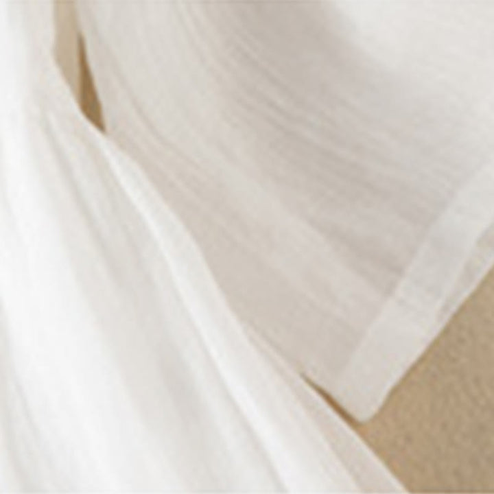 Abito midi estivo in cotone con scollo a V e maniche corte, motivo Buddha Stones - image 20