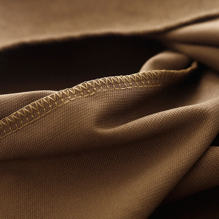 Abito midi a maniche lunghe in velluto a coste con colletto alla Peter Pan, tasche e bottoni con motivo Buddha Stones - image 10