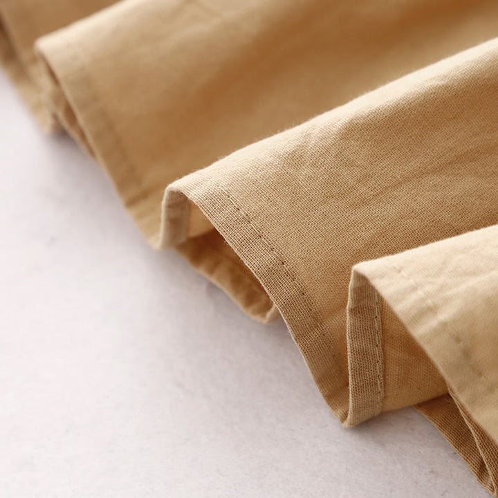 Abito midi a maniche lunghe con tasche e revers semplici Buddha Stones Spring - image 17