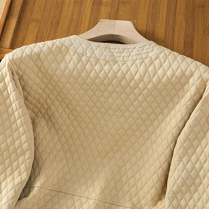 Giacca da donna in cotone a maniche lunghe con tasche, stile retrò, motivo Buddha Stones - image 4