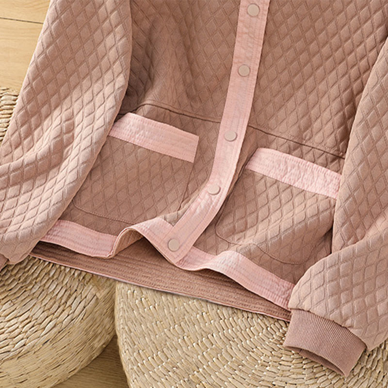 Giacca da donna in cotone a maniche lunghe con tasche, stile retrò, motivo Buddha Stones - image 14