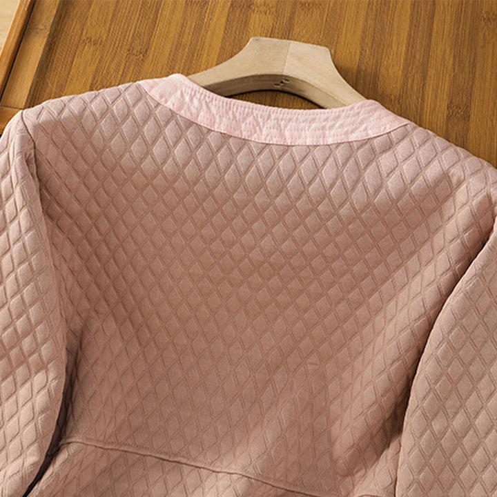 Giacca da donna in cotone a maniche lunghe con tasche, stile retrò, motivo Buddha Stones - image 9