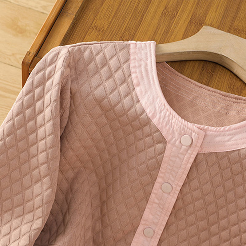 Giacca da donna in cotone a maniche lunghe con tasche, stile retrò, motivo Buddha Stones - image 12