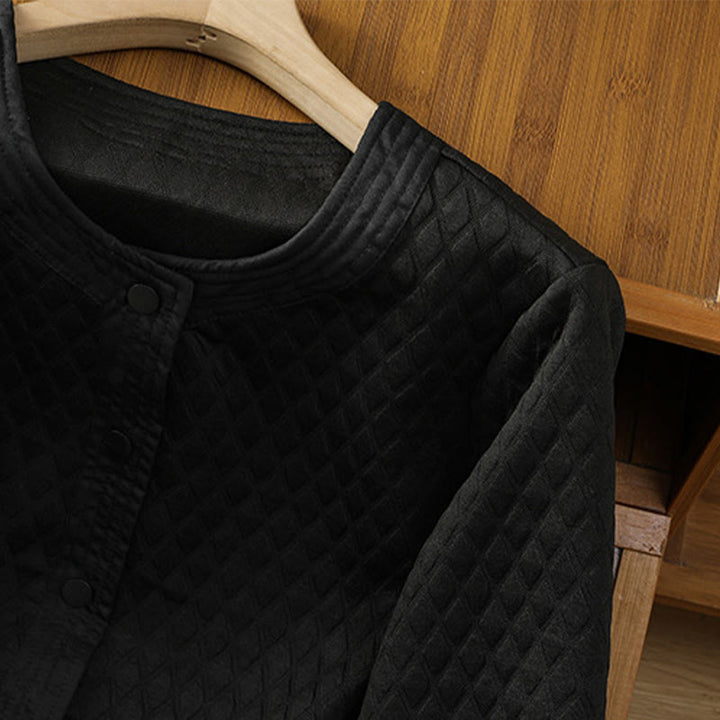 Giacca da donna in cotone a maniche lunghe con tasche, stile retrò, motivo Buddha Stones - image 19