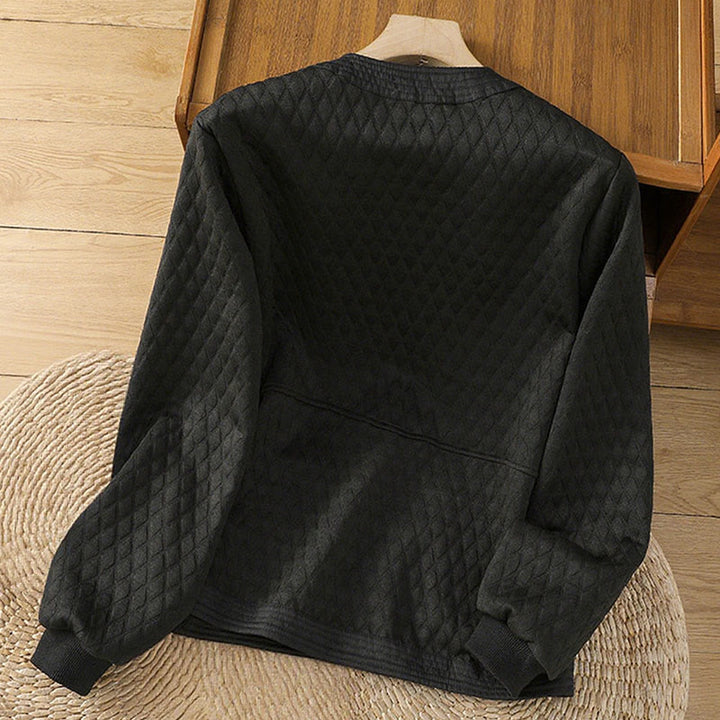 Giacca da donna in cotone a maniche lunghe con tasche, stile retrò, motivo Buddha Stones - image 15