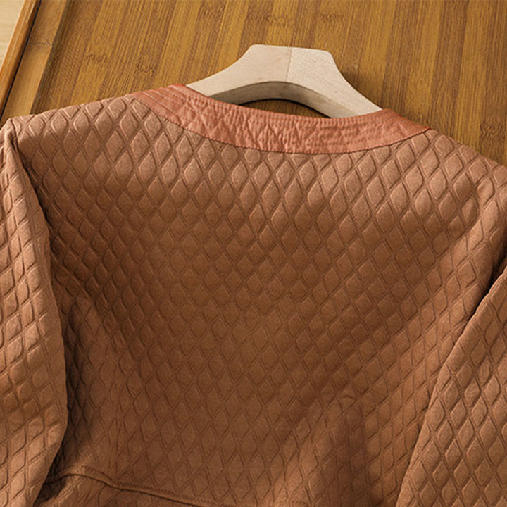 Giacca da donna in cotone a maniche lunghe con tasche, stile retrò, motivo Buddha Stones - image 26