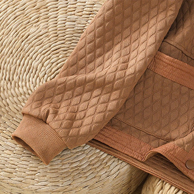 Giacca da donna in cotone a maniche lunghe con tasche, stile retrò, motivo Buddha Stones - image 27