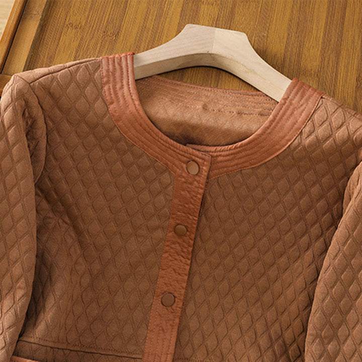 Giacca da donna in cotone a maniche lunghe con tasche, stile retrò, motivo Buddha Stones - image 25