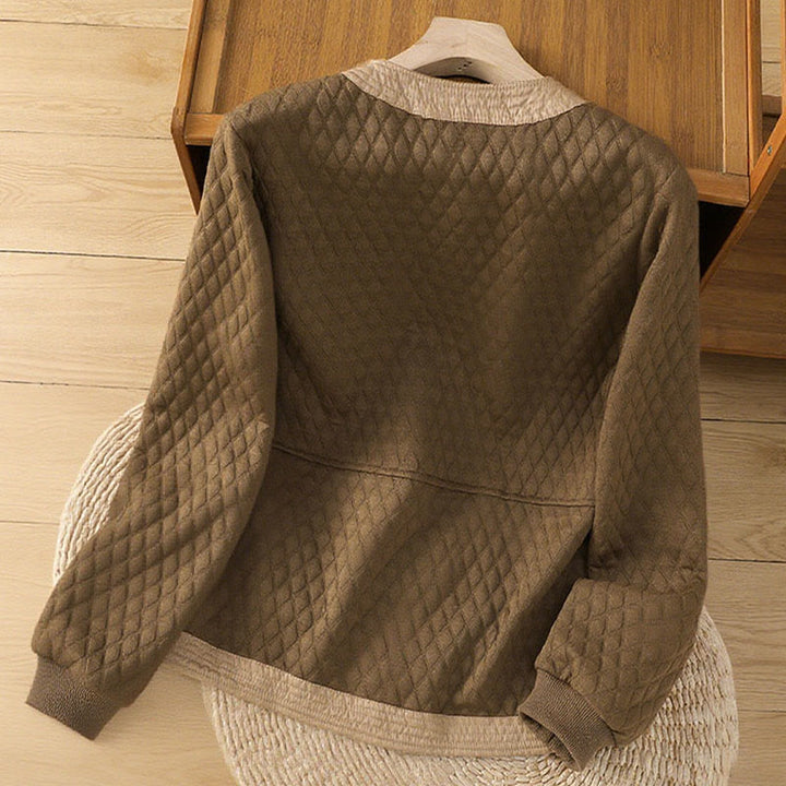 Giacca da donna in cotone a maniche lunghe con tasche, stile retrò, motivo Buddha Stones - image 29