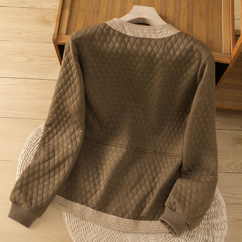 Giacca da donna in cotone a maniche lunghe con tasche, stile retrò, motivo Buddha Stones - image 30