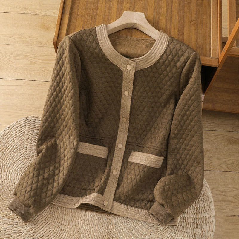 Giacca da donna in cotone a maniche lunghe con tasche, stile retrò, motivo Buddha Stones - Perù - US12, UK/AU16, EU44 (3XL) - image 29