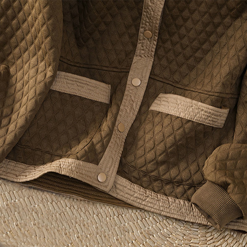 Giacca da donna in cotone a maniche lunghe con tasche, stile retrò, motivo Buddha Stones - image 33