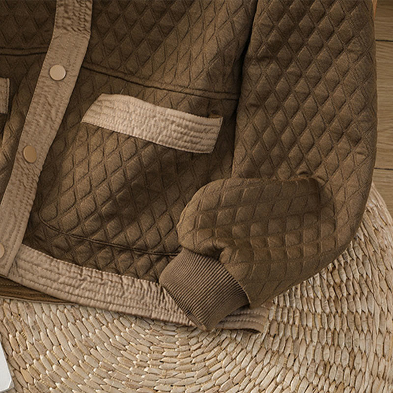 Giacca da donna in cotone a maniche lunghe con tasche, stile retrò, motivo Buddha Stones - image 36
