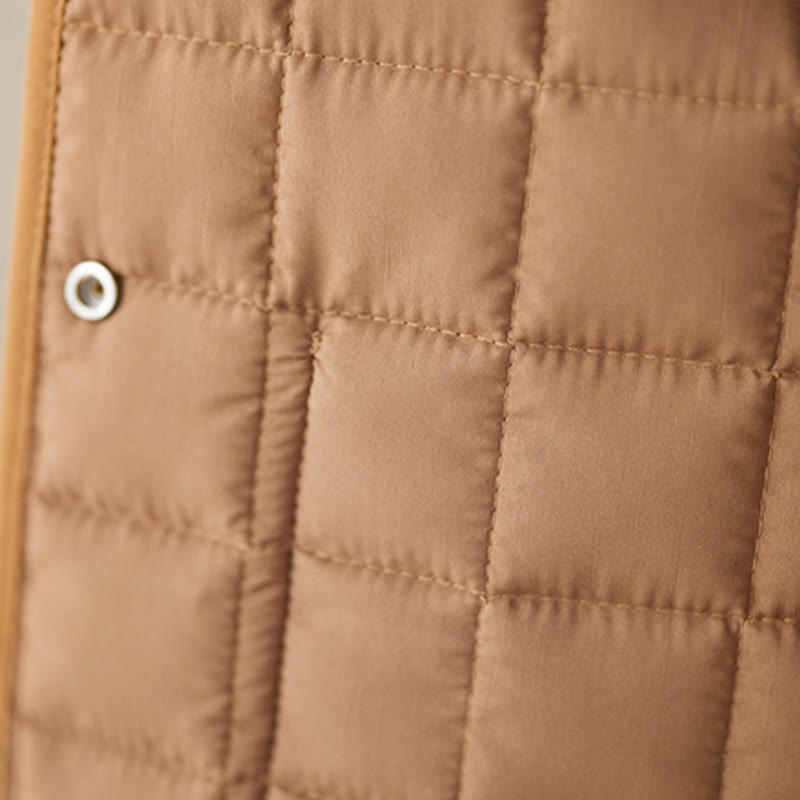 Giacca da donna in cotone spesso a maniche lunghe con tasche, stile retrò, motivo Buddha Stones - image 30