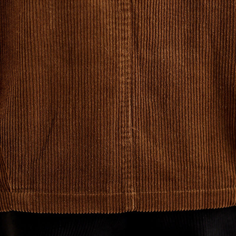 Gilet in velluto a coste con bottoni senza maniche Buddha Stones da donna con tasche - image 18