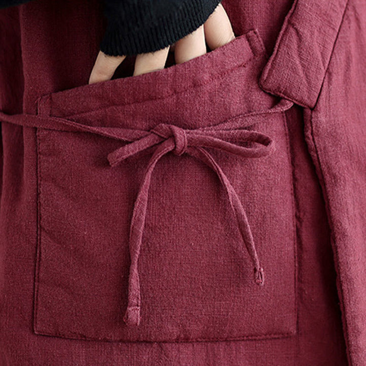 Gilet da donna in cotone senza maniche con lacci e tasche Buddha Stones - image 13