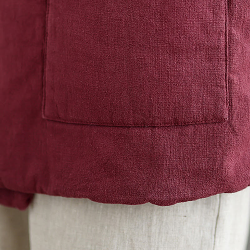 Gilet da donna in cotone senza maniche con lacci e tasche Buddha Stones - image 15