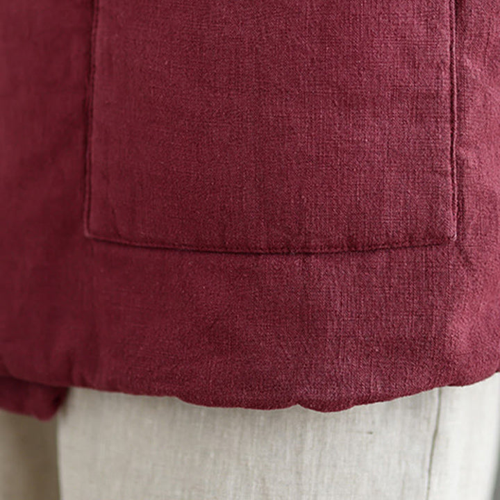 Gilet da donna in cotone senza maniche con lacci e tasche Buddha Stones - image 15