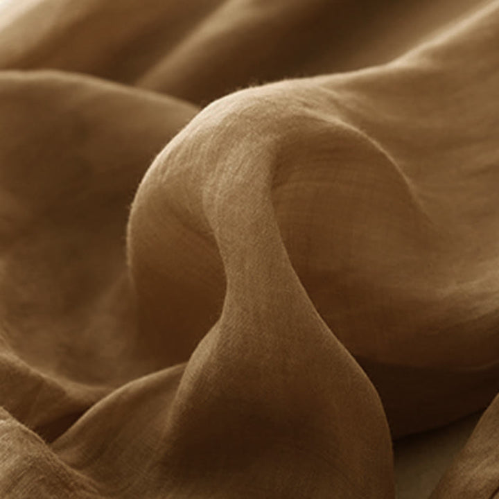 Pantaloni da donna corti con tasche, larghi e casual, a doppio strato, lunghezza 7-8, Buddha Stones - image 3