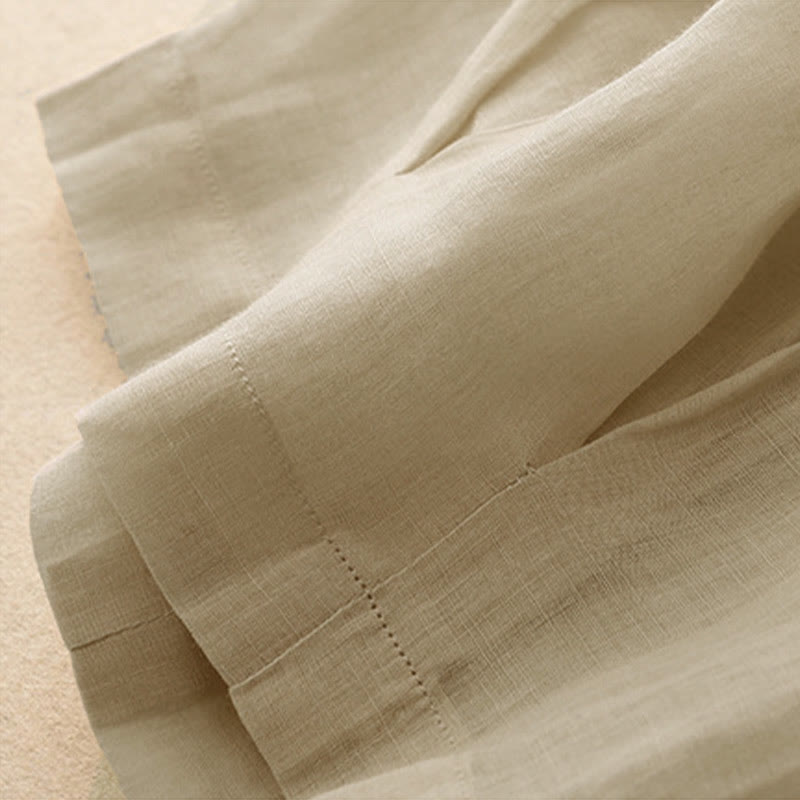 Pantaloni da donna corti con tasche, larghi e casual, a doppio strato, lunghezza 7-8, Buddha Stones - image 22