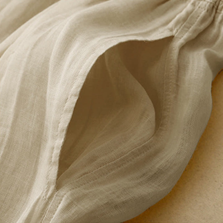 Pantaloni da donna corti con tasche, larghi e casual, a doppio strato, lunghezza 7-8, Buddha Stones - image 23