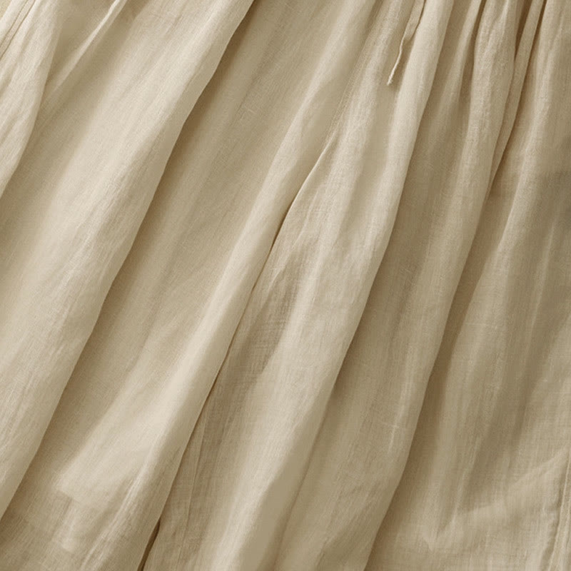 Pantaloni da donna corti con tasche, larghi e casual, a doppio strato, lunghezza 7-8, Buddha Stones - image 27