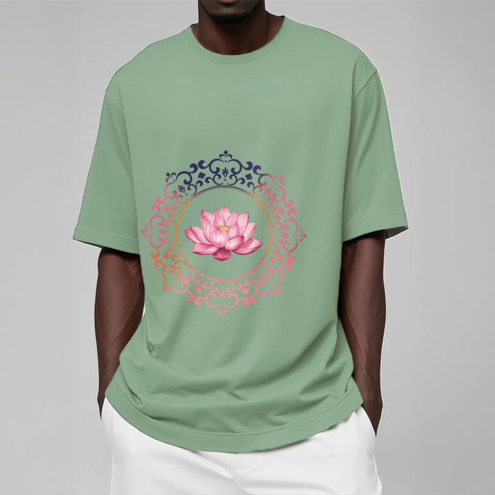 Maglietta in Buddha Stones Mandala Pink Lotus - image 15