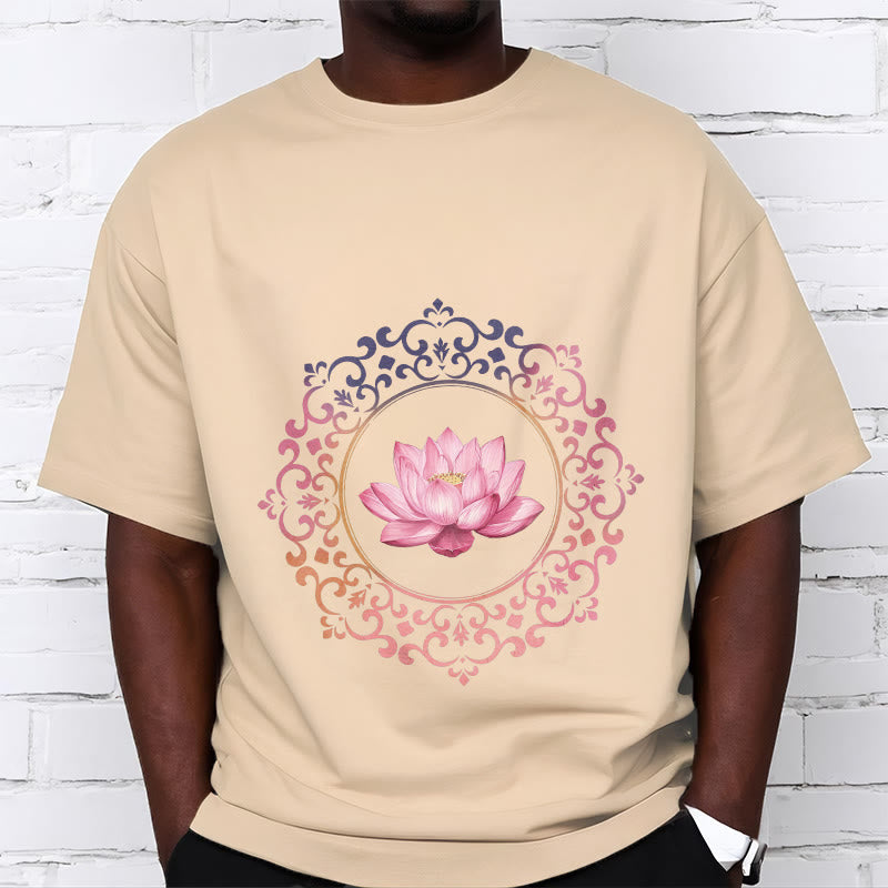 Maglietta in Buddha Stones Mandala Pink Lotus - image 9