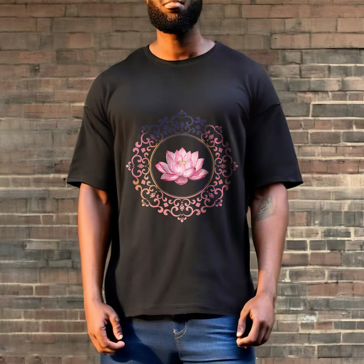 Maglietta in Buddha Stones Mandala Pink Lotus - image 2