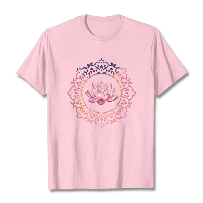 Maglietta in Buddha Stones Mandala Pink Lotus - Rosa chiaro - 2XL - image 12