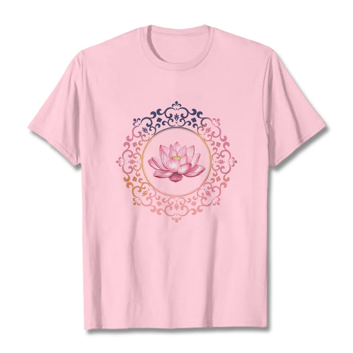 Maglietta in Buddha Stones Mandala Pink Lotus - Rosa chiaro - 2XL - image 12