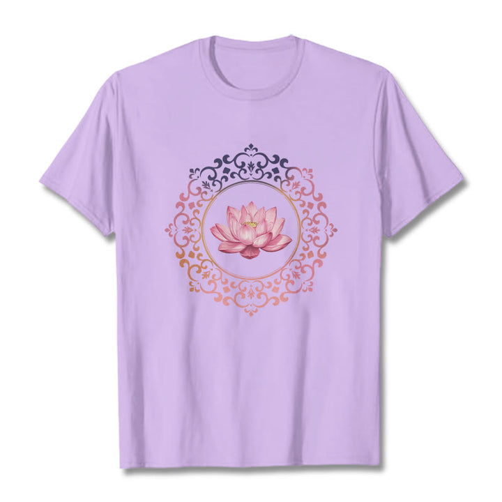 Maglietta in Buddha Stones Mandala Pink Lotus - Prugna - 2XL - image 16