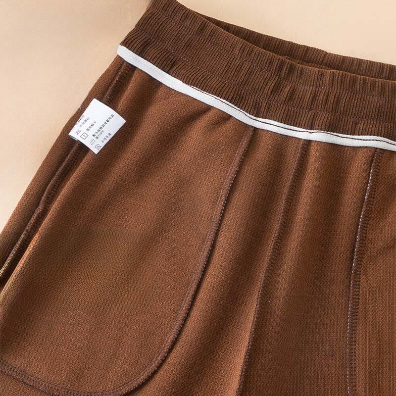 Pantaloni a gamba larga in cotone con tasche, colore puro, da donna , Buddha Stones - image 7